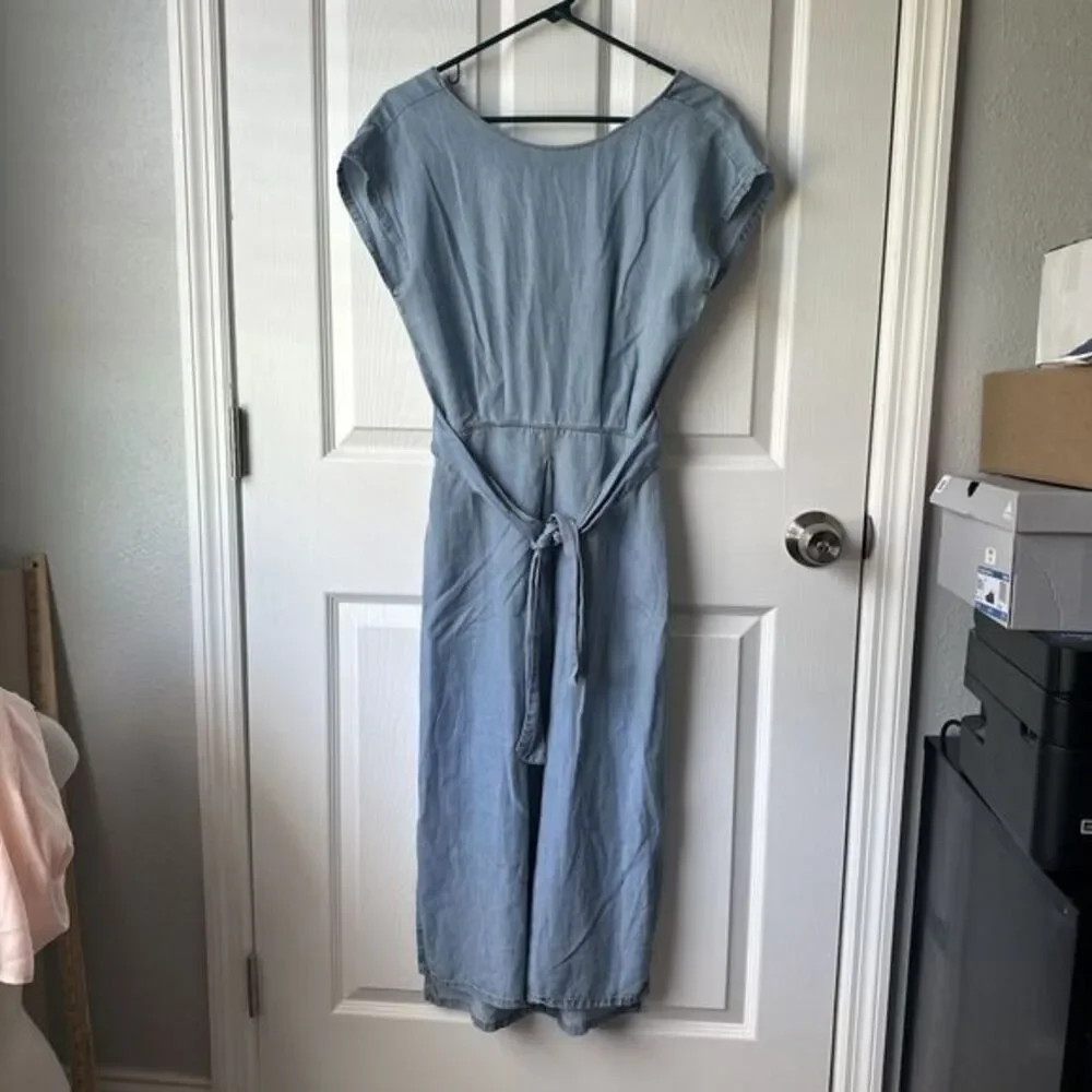 Zara Dress Size Small Poplin jean style‎ lightweight dress summer dress